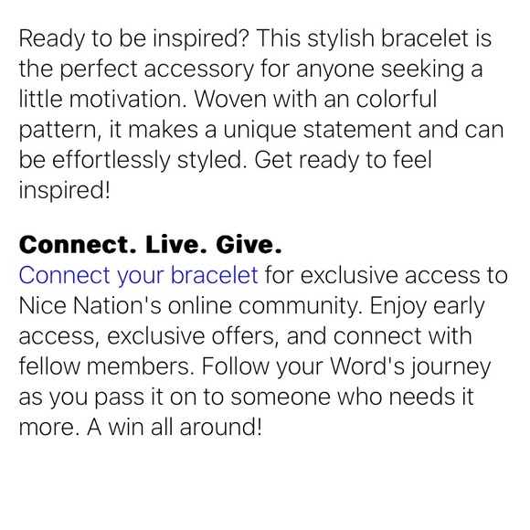 LWP-Woven Smile π Bracelet in Pinkπ - Picture 2 of 4